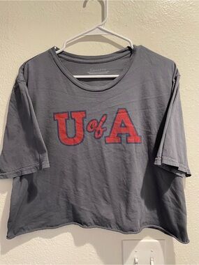 🐾 U of A Wildcats Boxy Cropped Tee XL - Blue 84 Reserve 🐾